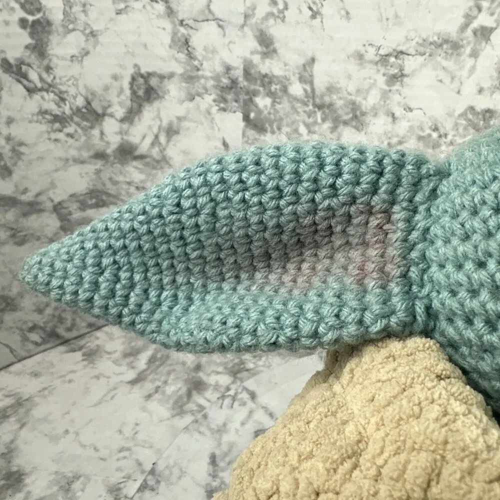 Star Wars Mandalorian Grogu The Child Baby Yoda Handmade Crochet‎ Plush Doll